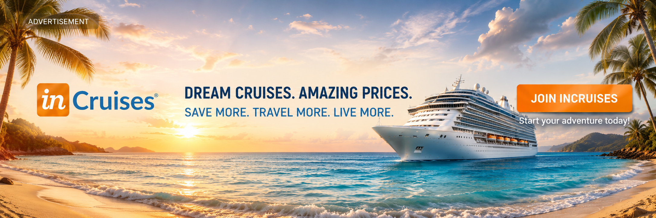 inCruises advertisement banner
